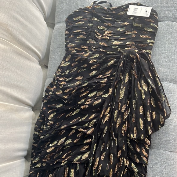 NWT! shoshanna embroidered strapless gown. - Picture 4 of 5